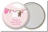 Clothesline It's A Girl - Personalized Baby Shower Pocket Mirror Favors