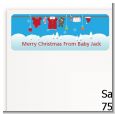 Clothesline Christmas - Baby Shower Return Address Labels thumbnail