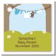 Clothesline It's A Boy - Personalized Baby Shower Card Stock Favor Tags thumbnail