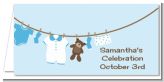 Clothesline It's A Boy - Personalized Baby Shower Place Cards