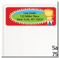 Circus Lion - Birthday Party Return Address Labels thumbnail