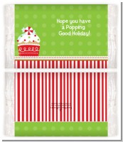 Cnristmas Cupcake - Personalized Popcorn Wrapper Christmas Favors