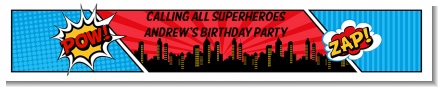 Calling All Superheroes - Personalized Birthday Party Banners