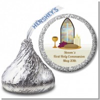 Communion Collage - Hershey Kiss Baptism / Christening Sticker Labels