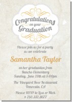 Con-Grad-ulations - Graduation Party Invitations