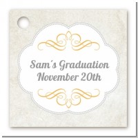 Con-Grad-ulations - Personalized Graduation Party Card Stock Favor Tags