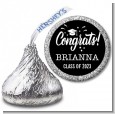 Congrats to the Grad - Hershey Kiss Graduation Party Sticker Labels thumbnail