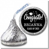 Congrats to the Grad - Hershey Kiss Graduation Party Sticker Labels