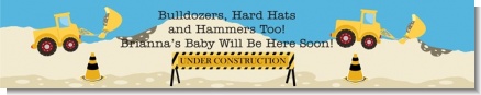Construction Truck - Personalized Baby Shower Banners