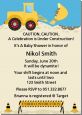 Construction Truck - Baby Shower Invitations thumbnail