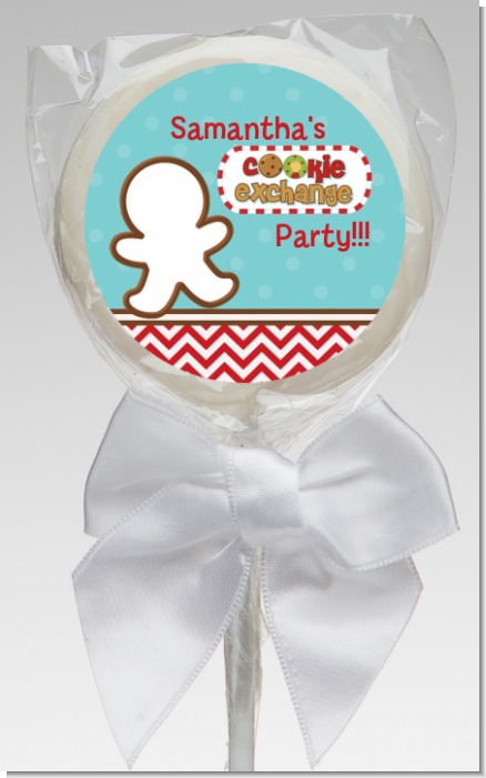 Cookie Exchange - Personalized Christmas Lollipop Favors