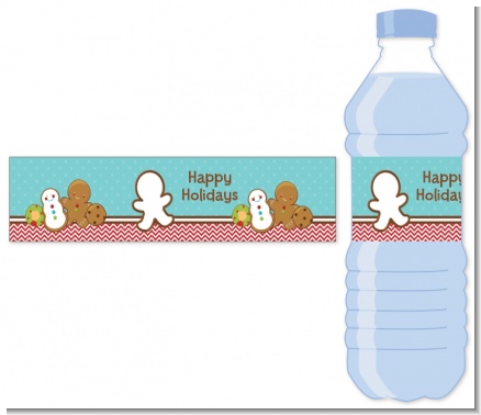 Cookie Exchange - Personalized Christmas Water Bottle Labels
