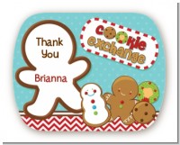 Cookie Exchange - Personalized Christmas Rounded Corner Stickers