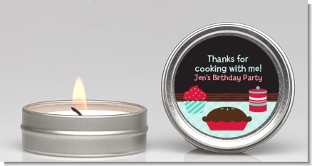 Cooking Class - Birthday Party Candle Favors