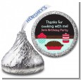 Cooking Class - Hershey Kiss Birthday Party Sticker Labels thumbnail