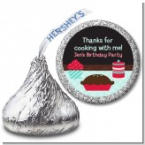 Cooking Class - Hershey Kiss Birthday Party Sticker Labels
