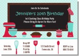 Cooking Class - Birthday Party Invitations