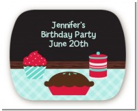 Cooking Class - Personalized Birthday Party Rounded Corner Stickers