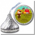 Country Boy On The Farm - Hershey Kiss Birthday Party Sticker Labels thumbnail