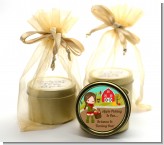 Country Girl Apple Picking - Birthday Party Gold Tin Candle Favors