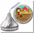 Country Girl Apple Picking - Hershey Kiss Birthday Party Sticker Labels thumbnail