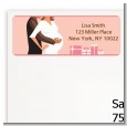 Couple Expecting Girl - Baby Shower Return Address Labels thumbnail