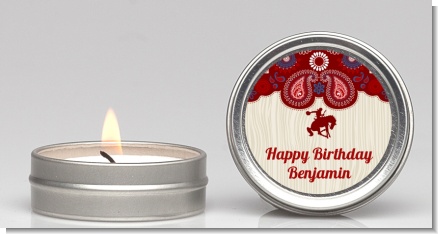 Cowboy Rider - Birthday Party Candle Favors