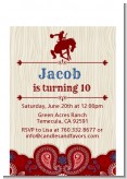 Cowboy Rider - Birthday Party Petite Invitations