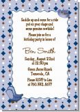 Cowboy Western - Birthday Party Invitations