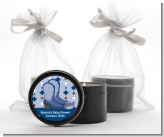 Cowboy Western - Baby Shower Black Candle Tin Favors