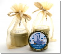 Cowboy Western - Baby Shower Gold Tin Candle Favors