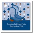 Cowboy Western - Personalized Birthday Party Card Stock Favor Tags thumbnail