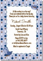 Cowboy Western - Baby Shower Invitations