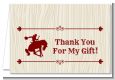 Cowboy Rider - Birthday Party Thank You Cards thumbnail