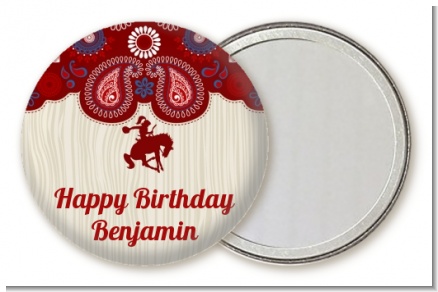 Cowboy Rider - Personalized Birthday Party Pocket Mirror Favors