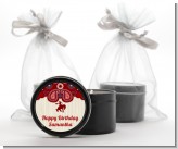 Cowgirl Rider - Birthday Party Black Candle Tin Favors