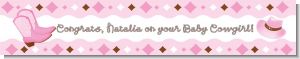 Cowgirl Western - Personalized Baby Shower Banners