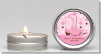 Cowgirl Western - Baby Shower Candle Favors