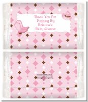 Cowgirl Western - Personalized Popcorn Wrapper Baby Shower Favors