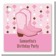 Cowgirl Western - Personalized Birthday Party Card Stock Favor Tags thumbnail