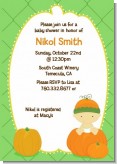 Pumpkin Baby Asian - Baby Shower Invitations