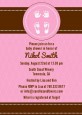 Baby Feet Pitter Patter Pink - Baby Shower Invitations thumbnail