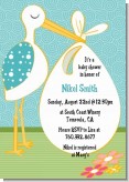 Stork It's a Boy - Baby Shower Invitations