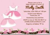 Twin Little Girl Outfits - Baby Shower Invitations