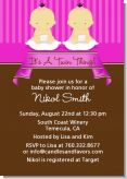 Twin Baby Girls Asian - Baby Shower Invitations