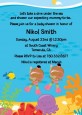 Under the Sea African American Baby Girl Twins Snorkeling - Baby Shower Invitations thumbnail