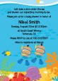 Under the Sea Hispanic Baby Boy Twins Snorkeling - Baby Shower Invitations thumbnail
