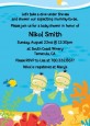 Under the Sea Asian Baby Twins Snorkeling - Baby Shower Invitations thumbnail