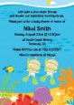 Under the Sea Twin Babies Snorkeling - Baby Shower Invitations thumbnail