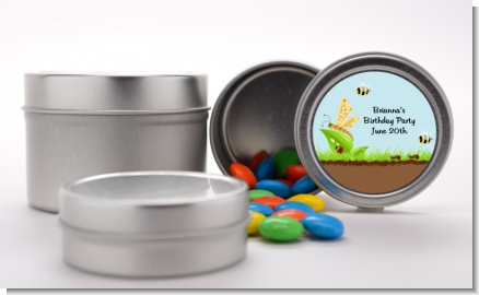 Critters Bugs & Insects - Custom Baby Shower Favor Tins